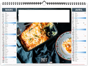 Calendrier illustré personnalisable Recettes 2027 2