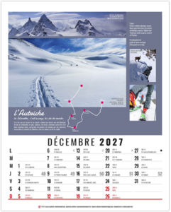 Calendrier illustré personnalisable Romain 2027 12