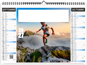 Calendrier illustré personnalisable Sports 2027 5