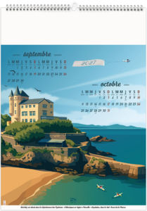 Calendrier illustré personnalisable Tour de France Vintage 2027 6