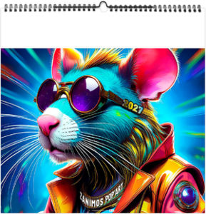 Calendrier illustré personnalisable Zanimos Pop'Art 2027 1