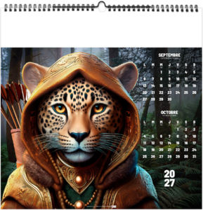 Calendrier illustré personnalisable Zanimos Pop'Art 2027 6