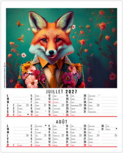 Calendrier illustré personnalisable Zoé 2027 4