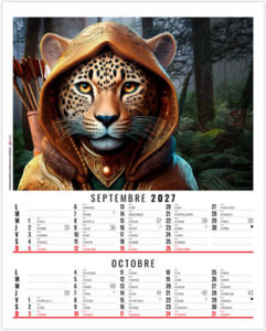 Calendrier illustré personnalisable Zoé 2027 5