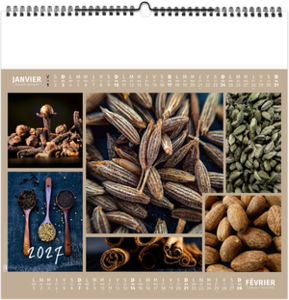 Calendrier illustré personnalisé Aromates et Compagnie 2027 1