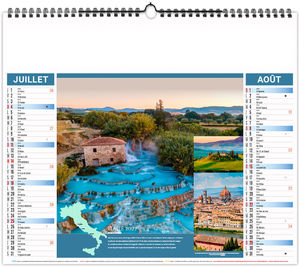 Calendrier illustré personnalisé Bains 2027 10