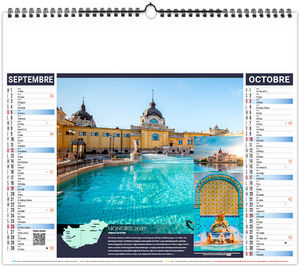 Calendrier illustré personnalisé Bains 2027 11