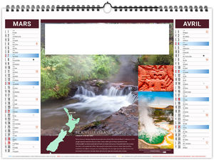 Calendrier illustré personnalisé Bains 2027 2