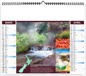 Calendrier illustré personnalisé Bains 2027 8