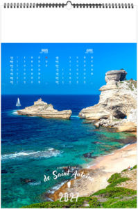 Calendrier illustré personnalisé Bienvenue en Corse 2027 3