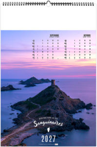 Calendrier illustré personnalisé Bienvenue en Corse 2027 6