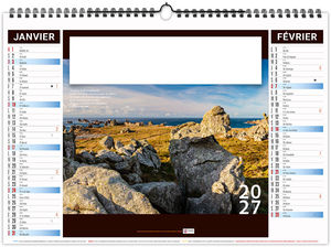 Calendrier illustré personnalisé Bretagne 2027 1