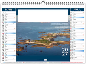 Calendrier illustré personnalisé Bretagne 2027 2