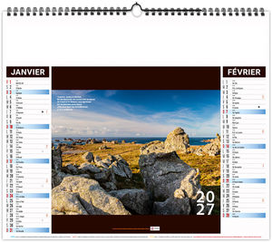 Calendrier illustré personnalisé Bretagne 2027 7