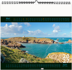 Calendrier illustré personnalisé Bretagne d'Île en Île 2027 4