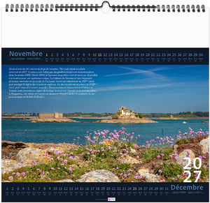Calendrier illustré personnalisé Bretagne d'Île en Île 2027 7