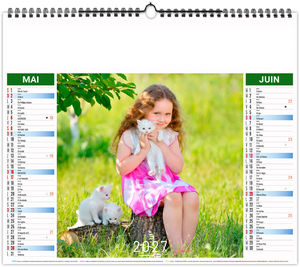 Calendrier illustré personnalisé Copains 2027 9