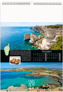 Calendrier illustré personnalisé Corsica 2027 13