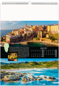 Calendrier illustré personnalisé Corsica 2027 2