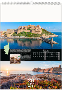 Calendrier illustré personnalisé Corsica 2027 3