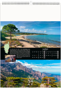 Calendrier illustré personnalisé Corsica 2027 8