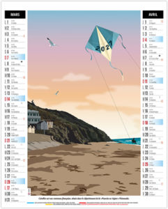Calendrier illustré personnalisé Diane 2027 2