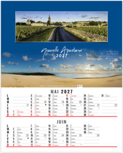 Calendrier illustré personnalisé En France 2027 3