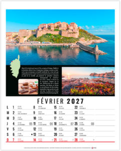 Calendrier illustré personnalisé Hubert 2027 2