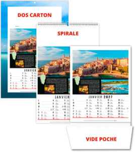 Calendrier illustré personnalisé Hubert 2027
