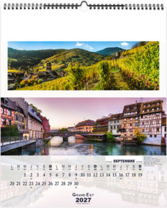 Calendrier illustré personnalisé La France Panoramique 2027 10