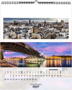 Calendrier illustré personnalisé La France Panoramique 2027 13