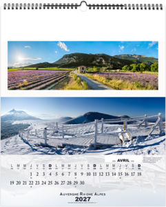 Calendrier illustré personnalisé La France Panoramique 2027 5