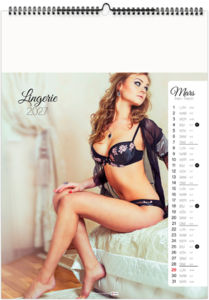 Calendrier illustré personnalisé Lingerie 2027 4