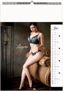 Calendrier illustré personnalisé Lingerie 2027 7