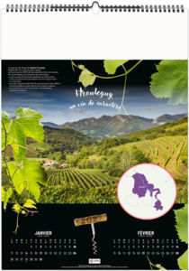 Calendrier illustré personnalisé Petites Appellations Viticoles de France 2027 2