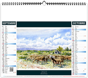 Calendrier illustré personnalisé Provence 2027 11