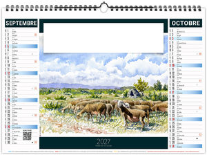 Calendrier illustré personnalisé Provence 2027 5
