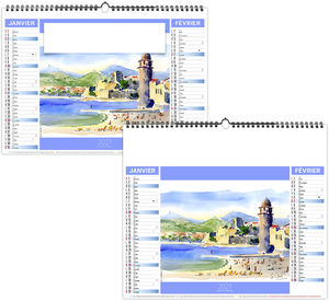 Calendrier illustré personnalisé Provence 2027