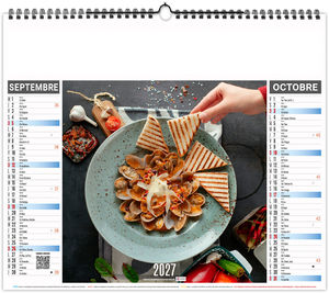 Calendrier illustré personnalisé Recettes 2027 11