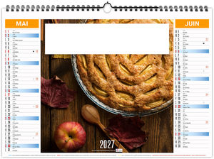 Calendrier illustré personnalisé Recettes 2027 3
