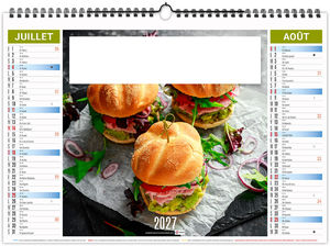 Calendrier illustré personnalisé Recettes 2027 4