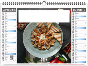 Calendrier illustré personnalisé Recettes 2027 5