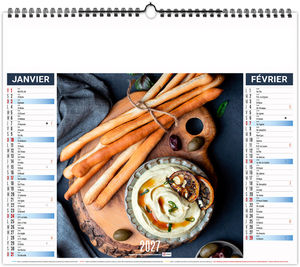 Calendrier illustré personnalisé Recettes 2027 7