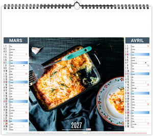 Calendrier illustré personnalisé Recettes 2027 8