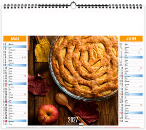 Calendrier illustré personnalisé Recettes 2027 9