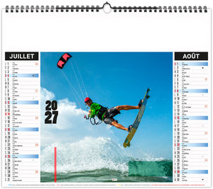 Calendrier illustré personnalisé Sports 2027 10