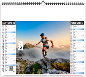 Calendrier illustré personnalisé Sports 2027 11