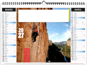 Calendrier illustré personnalisé Sports 2027 2