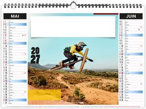 Calendrier illustré personnalisé Sports 2027 3