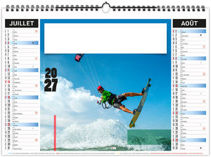 Calendrier illustré personnalisé Sports 2027 4